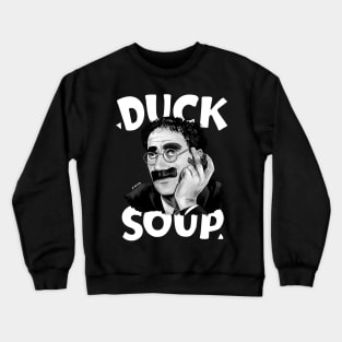 Groucho Marx - Duck Soup Illustration with Title Crewneck Sweatshirt